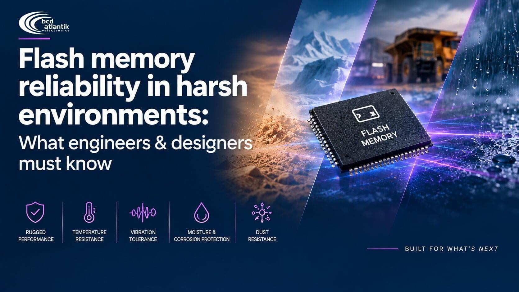 Flash memory reliability in harsh environments